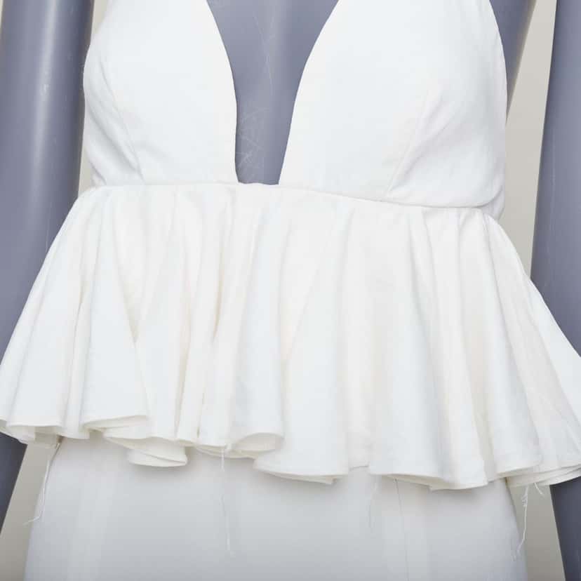 Juan Carlos Obando Product Beige Viscose Very good condition - Back View