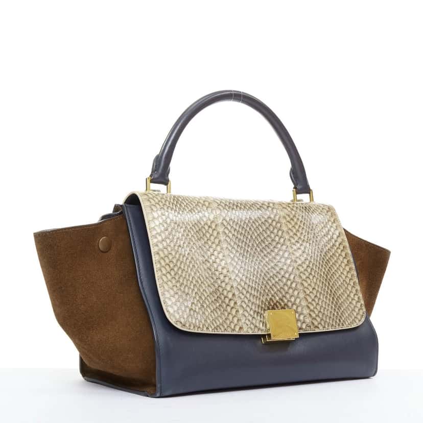 Celine Trapeze Navy Leather Good condition - Inside View