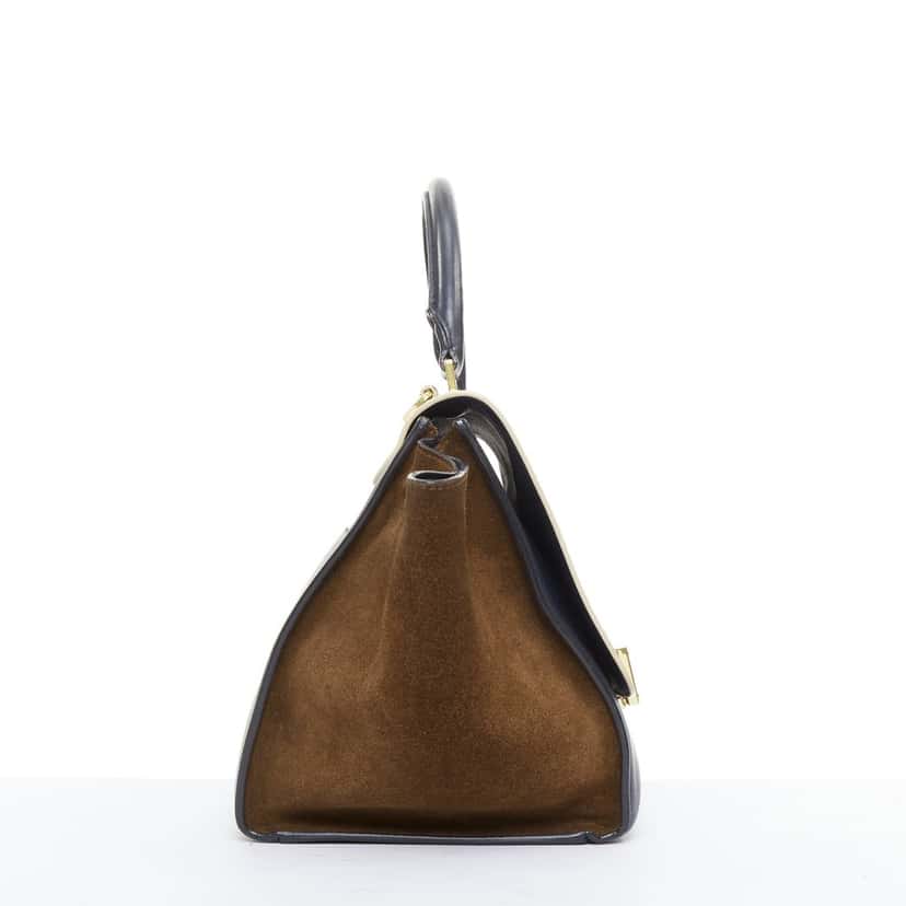 Celine Trapeze Navy Leather Good condition - Model View