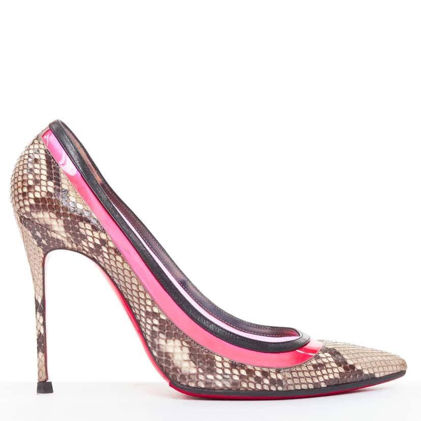 Christian Louboutin Paulina Beige Leather Very good condition - Front View