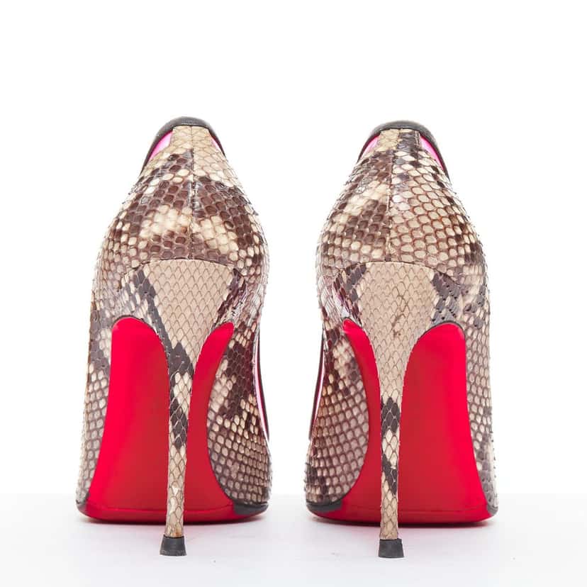 Christian Louboutin Paulina Beige Leather Very good condition - Box View