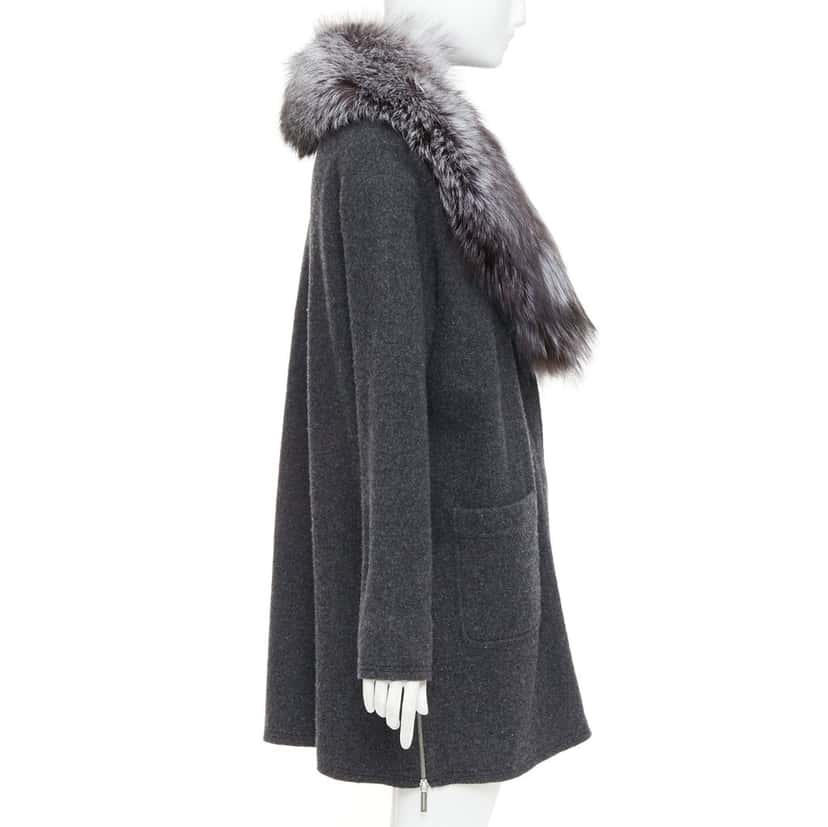 Michael Kors Product Grey Fur Very good condition - Box View