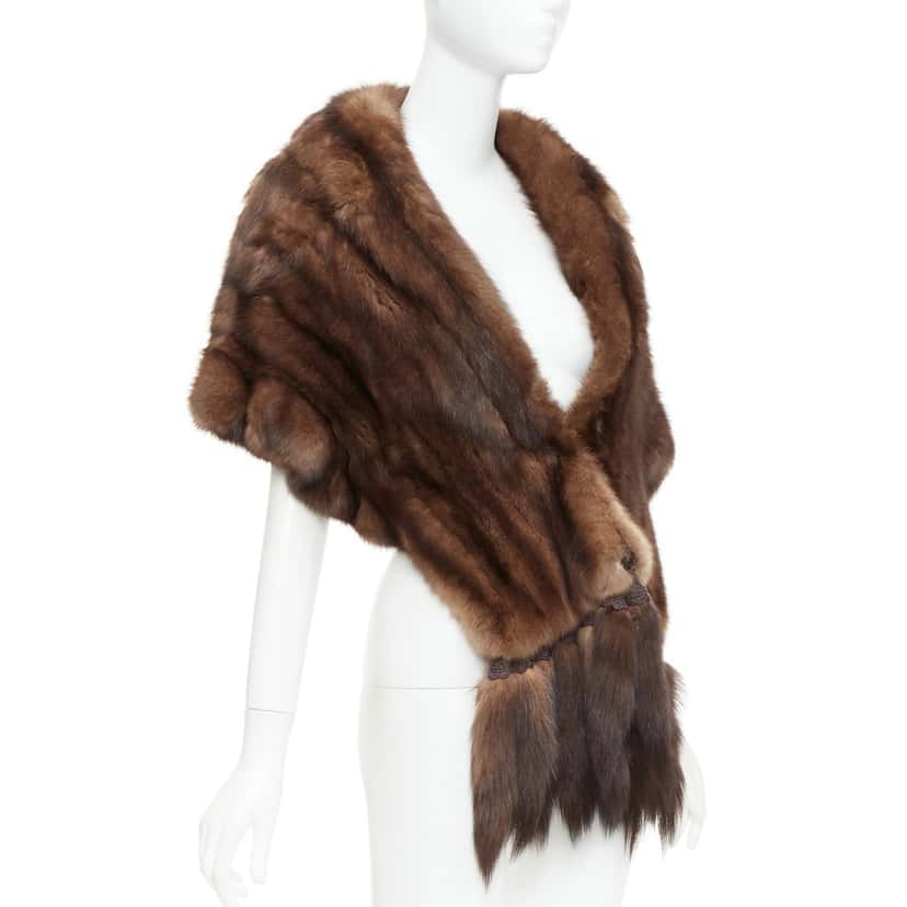 NON SIGNE / UNSIGNED Product Brown Fur Very good condition - Inside View