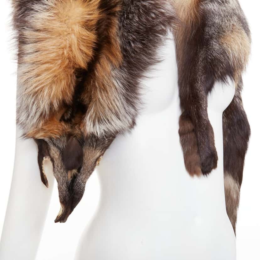 NON SIGNE / UNSIGNED Product Brown Fur Very good condition - Back View