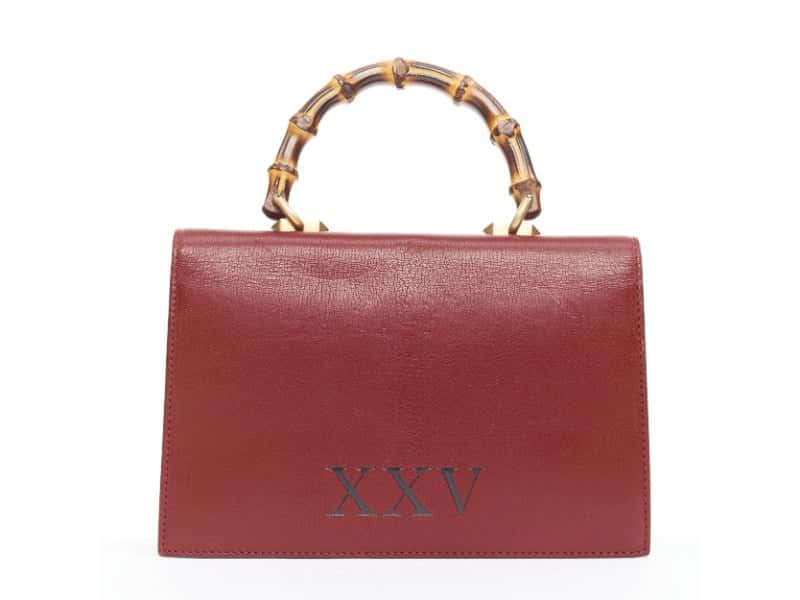 Gucci Ottilia Bamboo Red Leather Good condition - Box View