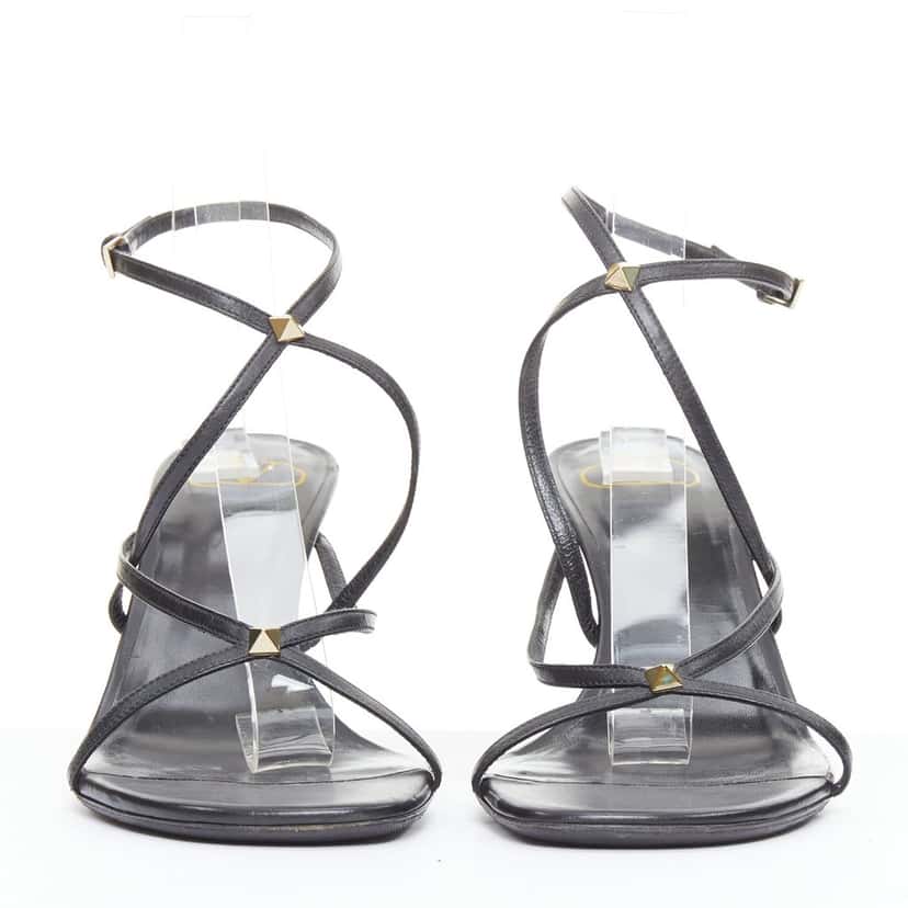 VALENTINO GARAVANI Rockstud Black Leather Fair condition - Inside View