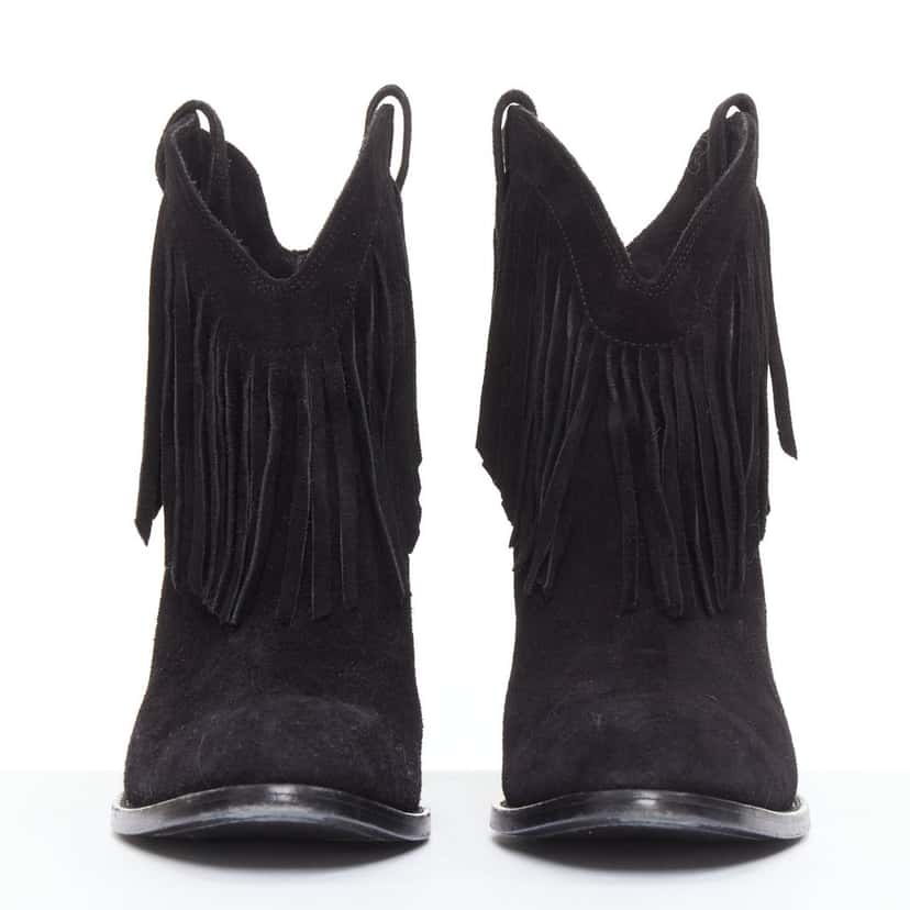 Saint Laurent Curtis 80 Black Suede Good condition - Inside View