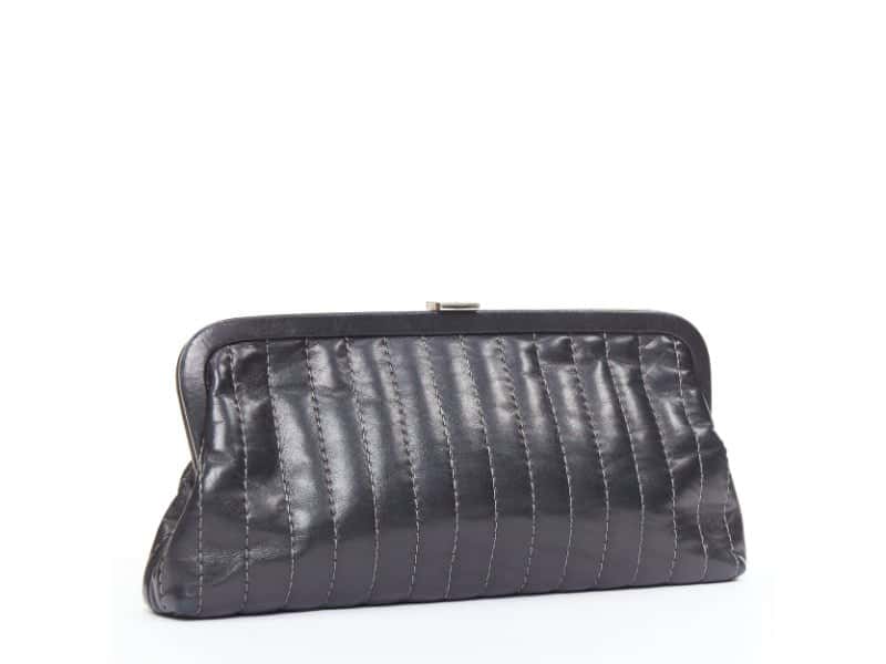 Chanel Mademoiselle Ligne Black Leather Good condition - Inside View