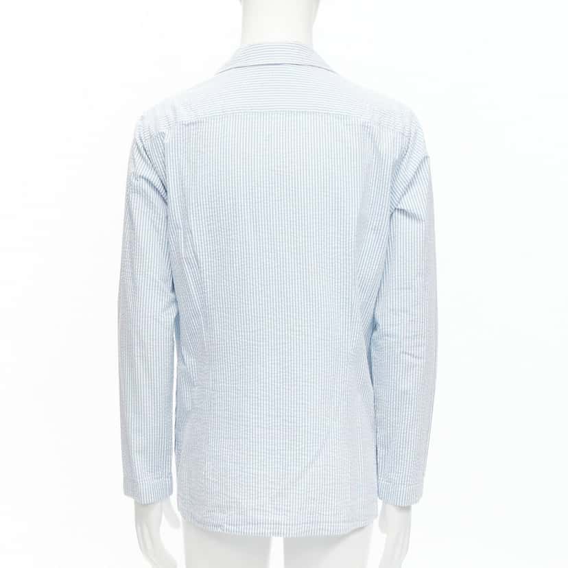 Lardini Stripe Button Blazer Blue Cotton Good condition - Box View