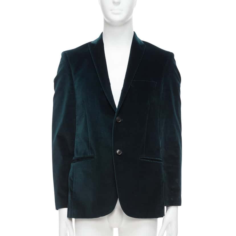 Kenzo Velvet Fit Blazer Green Velvet Good condition - Front View