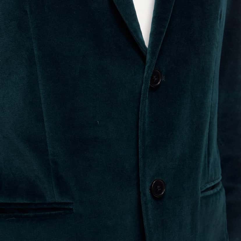 Kenzo Velvet Fit Blazer Green Velvet Good condition - Back View
