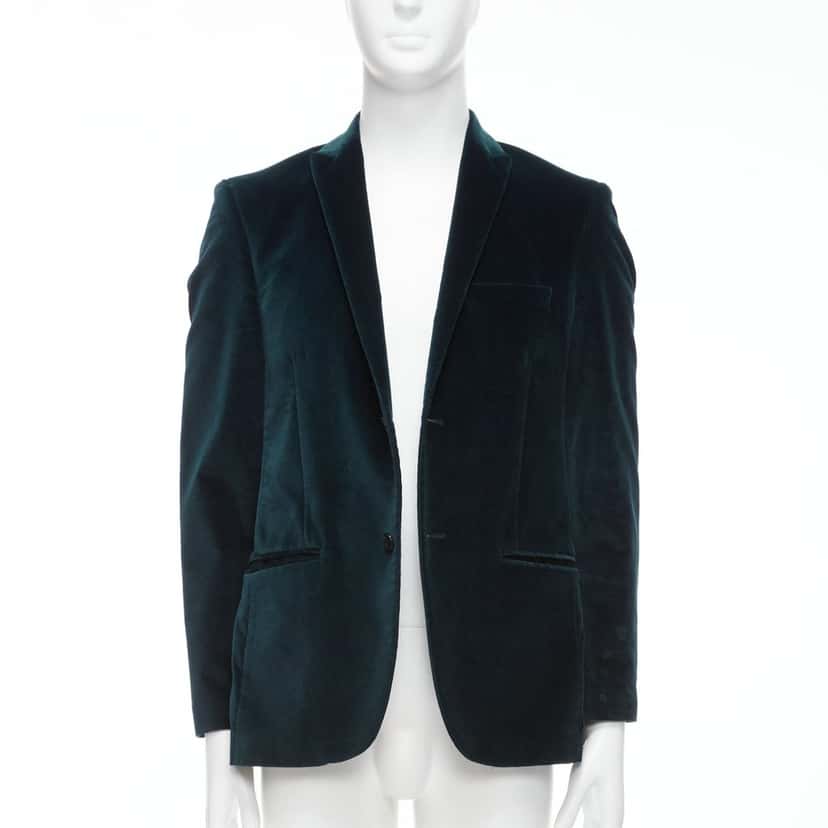 Kenzo Velvet Fit Blazer Green Velvet Good condition - Inside View
