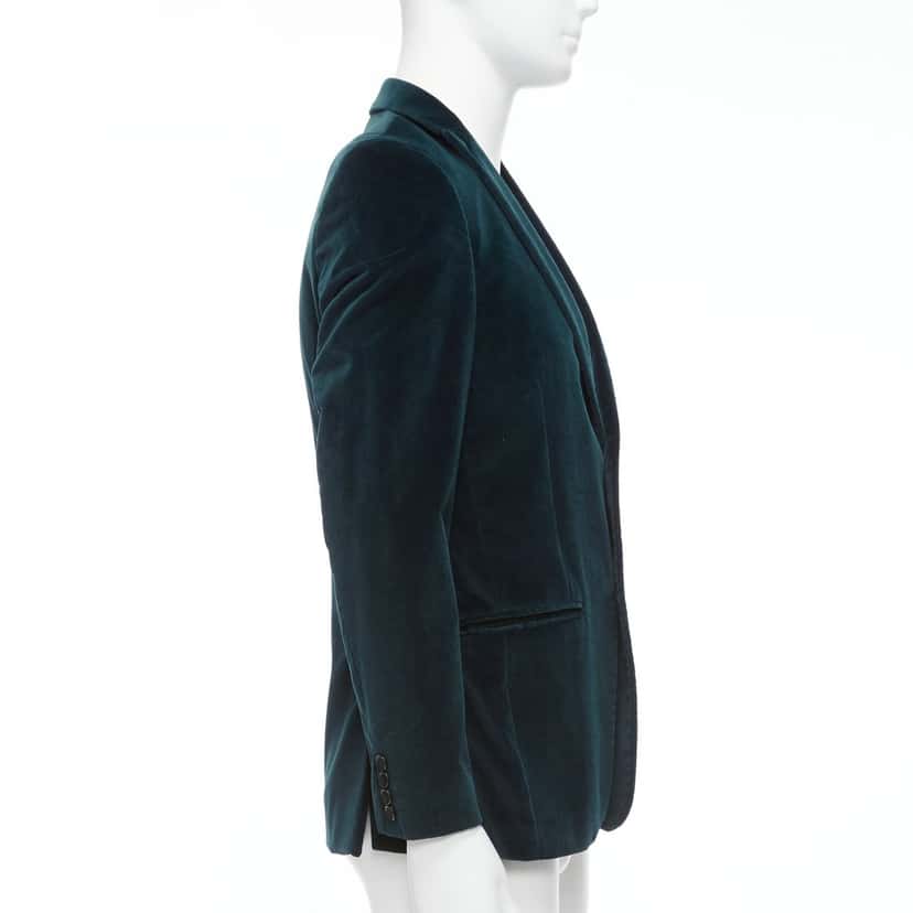 Kenzo Velvet Fit Blazer Green Velvet Good condition - Box View
