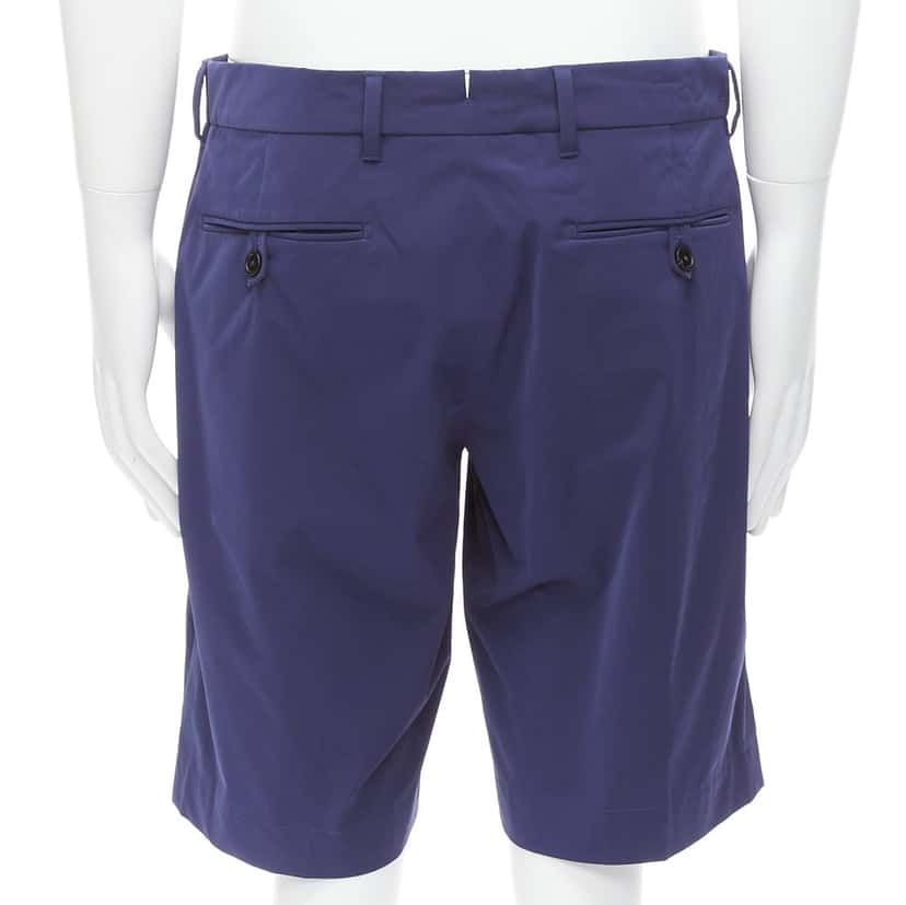 Prada Shiny Bermuda Shorts Blue Very good condition - Box View