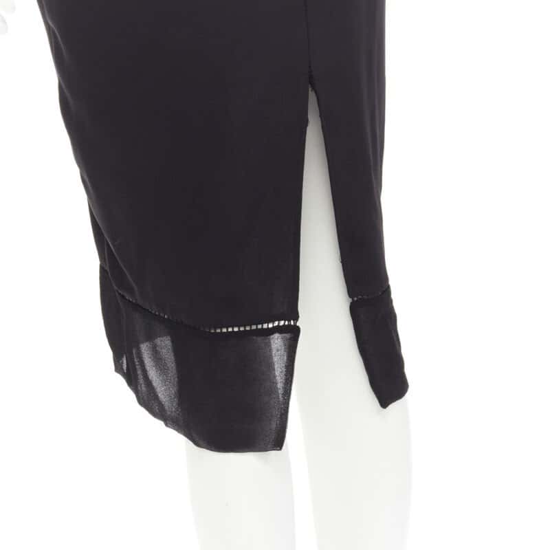 Zimmermann Gathered Lattice Dress Black Polyester Never worn - Back View