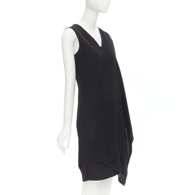 MAISON MARTIN MARGIELA Bonded Cape Dress Black Very good condition - Inside View
