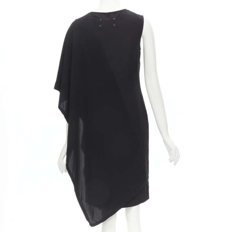 MAISON MARTIN MARGIELA Bonded Cape Dress Black Very good condition - Box View