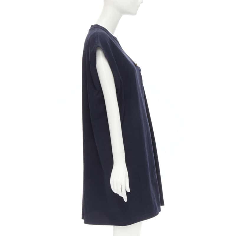 Acne Studios Pinched Casual Dress Navy Cotton Never worn - Model View