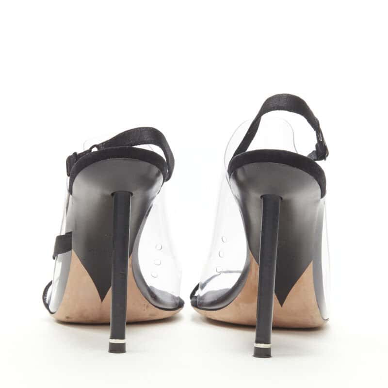 Alexander Wang PVC Sling Mules Black Plastic Very good condition - Box View