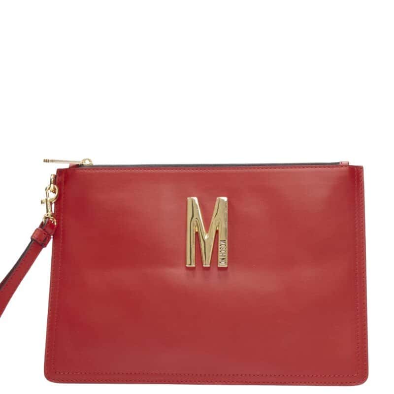 Moschino Vegetable Moon Bag Red Leather Very good condition - Front View