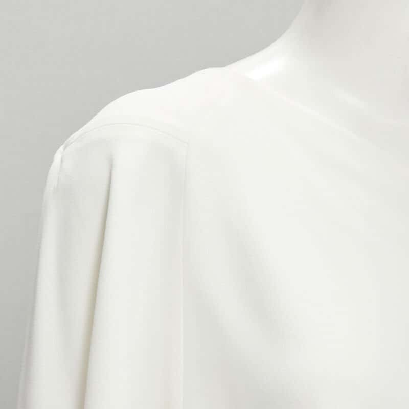 Roland Mouret Draped Cascade Top White Viscose Very good condition - Back View