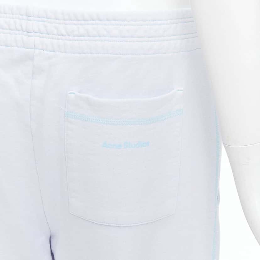 Acne Studios Contrast Stitch Pants Blue Cotton Very good condition - Back View