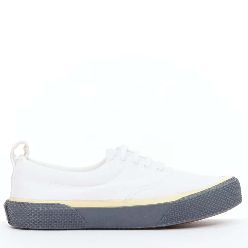 Celine Canvas Mid Skate Shoes White Good condition - Front View