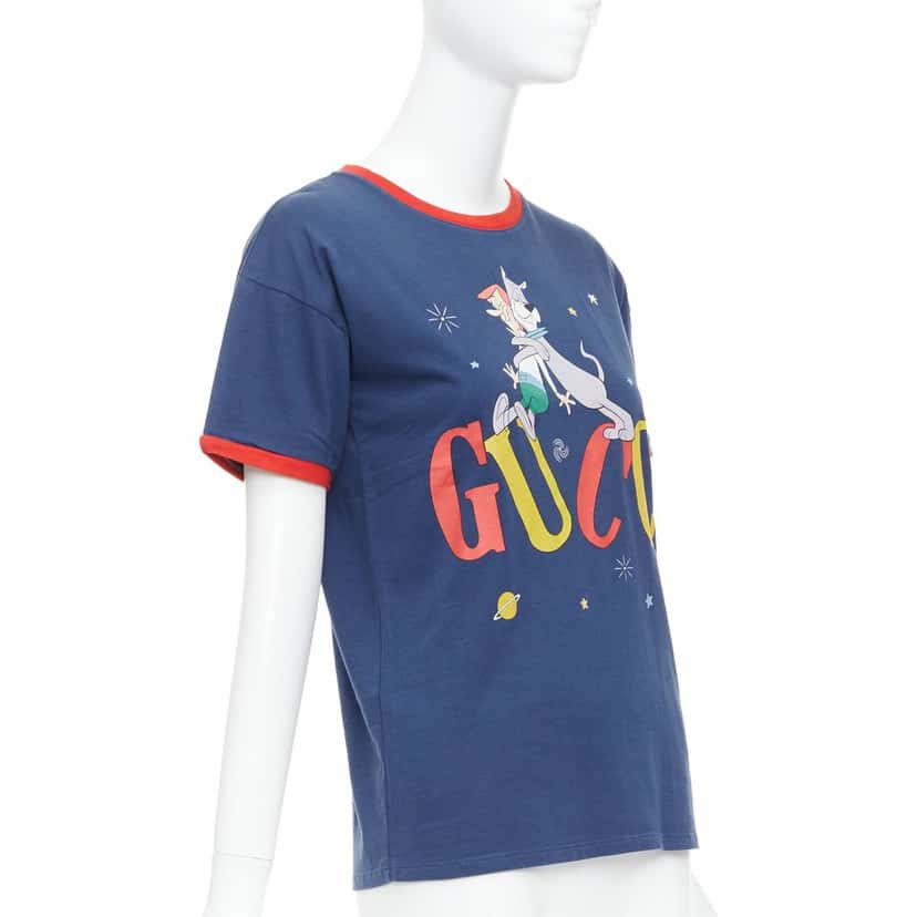 Gucci Jetsons Ringer Tee Navy Cotton Never worn - Inside View