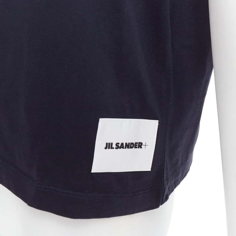 Jil Sander Logo Tee Set Black Cotton Good condition - Back View