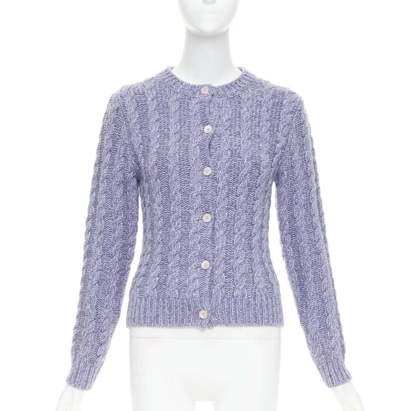 Miu Miu MMF8201330F0230 Purple Cashmere Very good condition - Front View