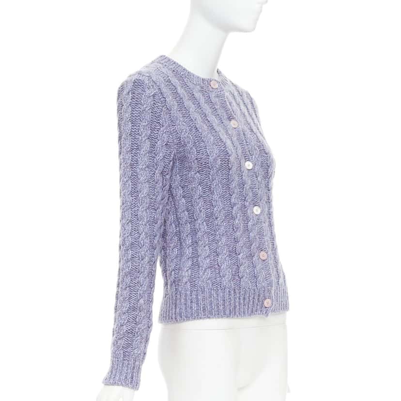 Miu Miu MMF8201330F0230 Purple Cashmere Very good condition - Model View