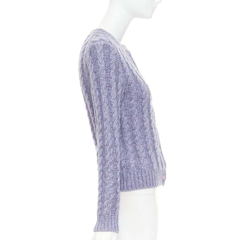 Miu Miu MMF8201330F0230 Purple Cashmere Very good condition - Box View