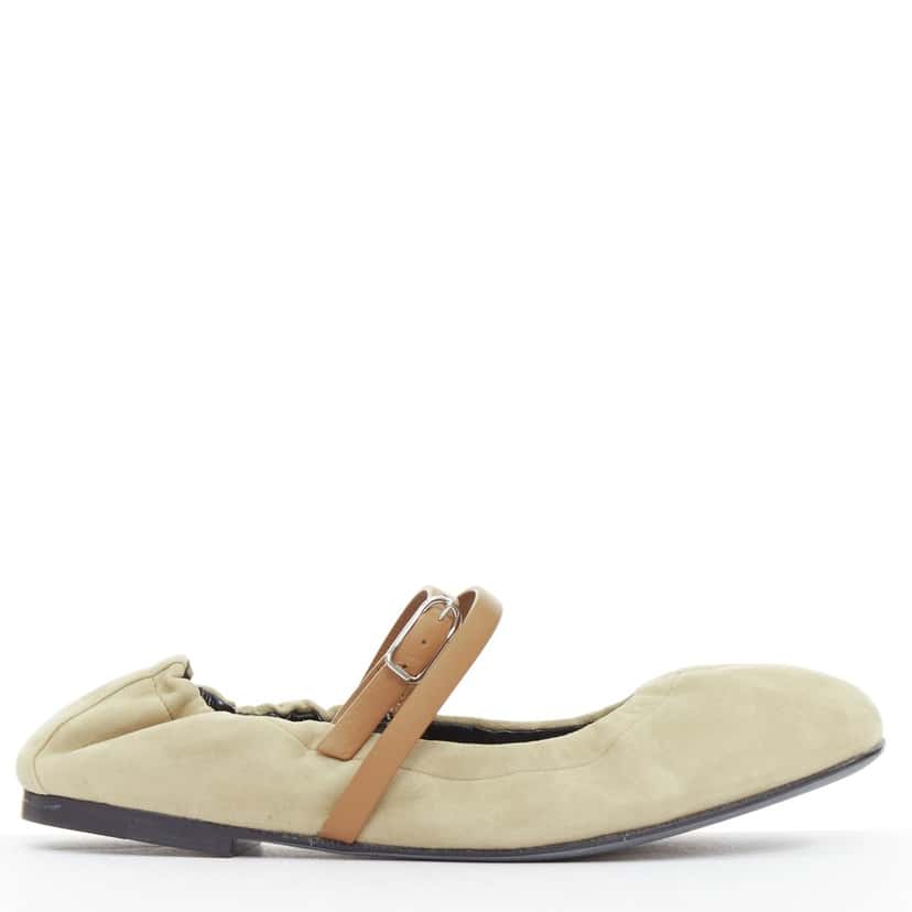 Hermes Jolly Beige Suede Very good condition - Back View