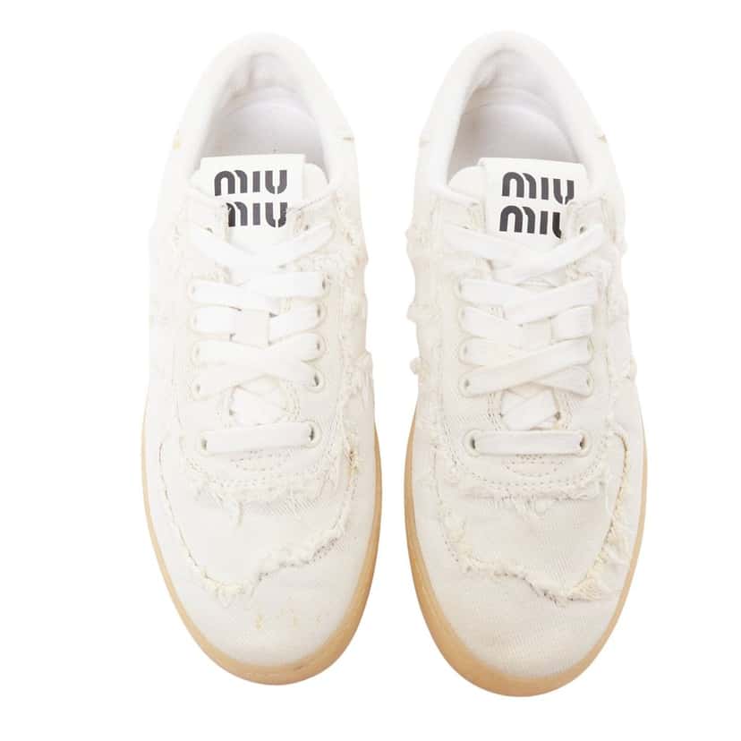 Miu Miu 5E325E_CSL_F0304_F_005 Beige Denim Good condition - Front View