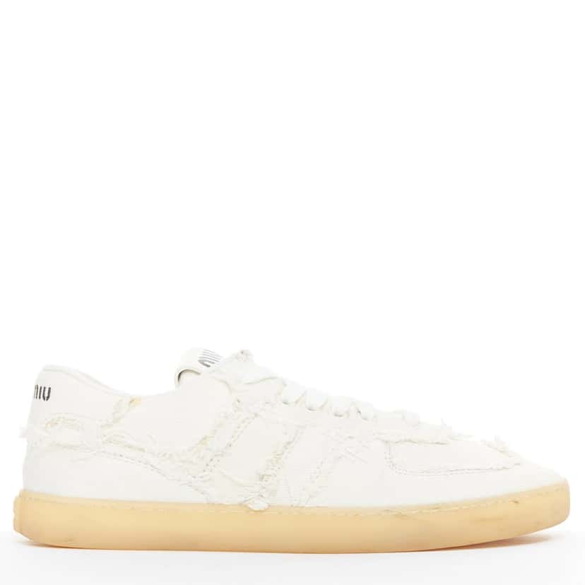 Miu Miu 5E325E_CSL_F0304_F_005 Beige Denim Good condition - Back View