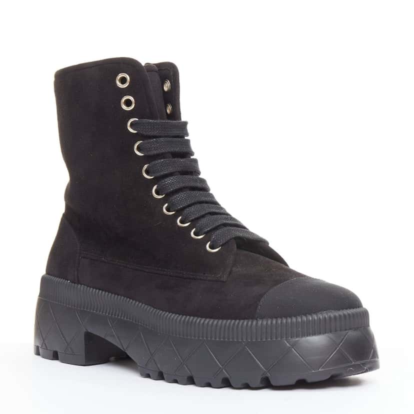 Chanel Product Black Suede Good condition - Back View