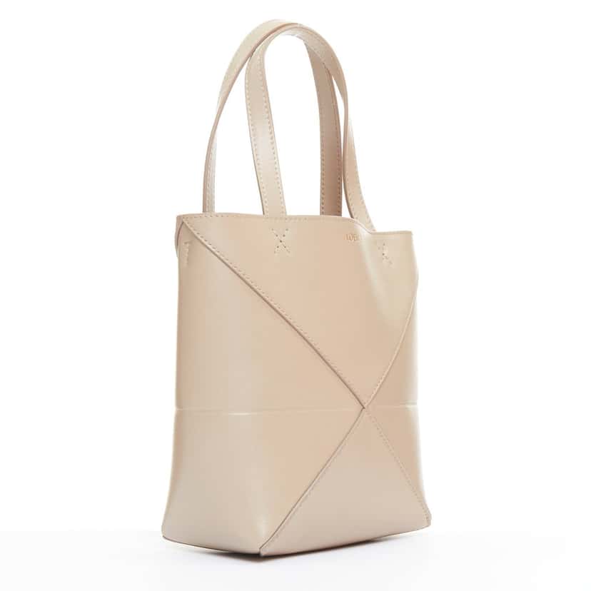 Loewe Puzzle Fold Beige Leather Very good condition - Inside View