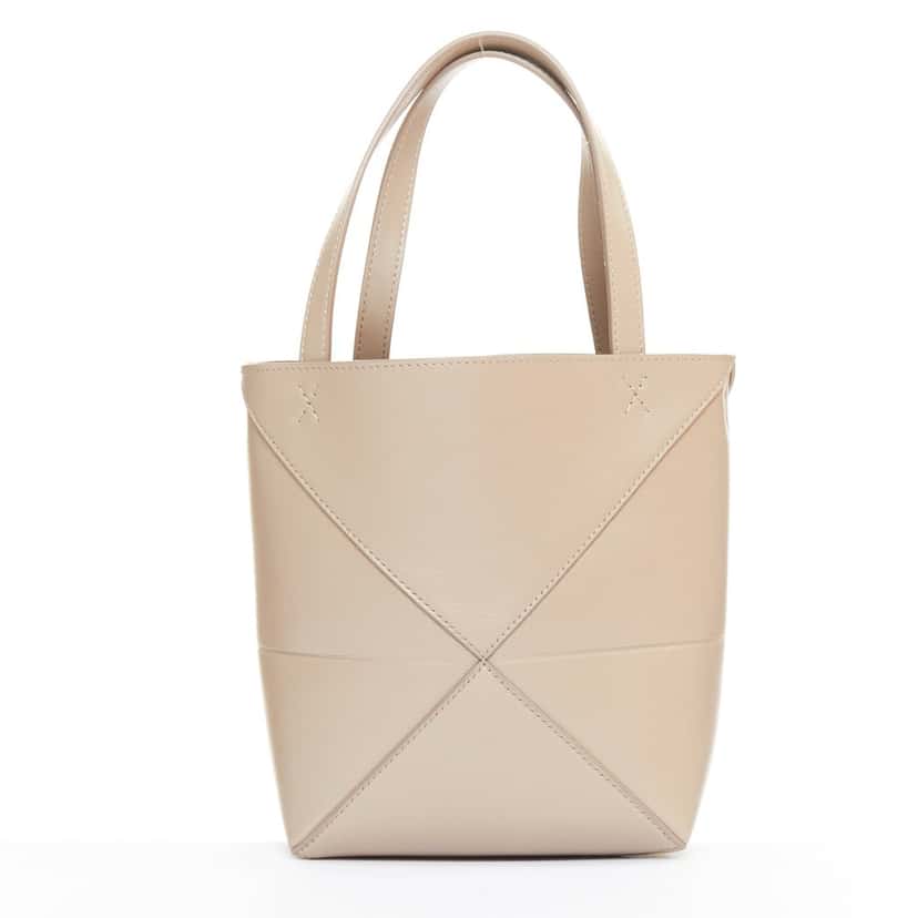 Loewe Puzzle Fold Beige Leather Very good condition - Box View