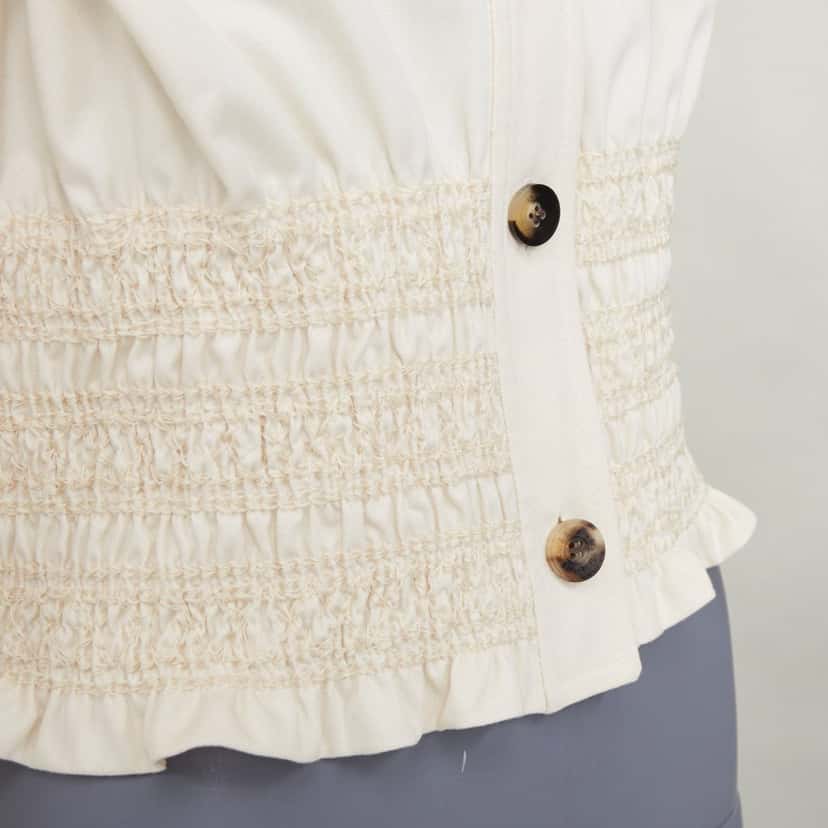 Hermes Product Beige Cotton Never worn, with tag - Back View