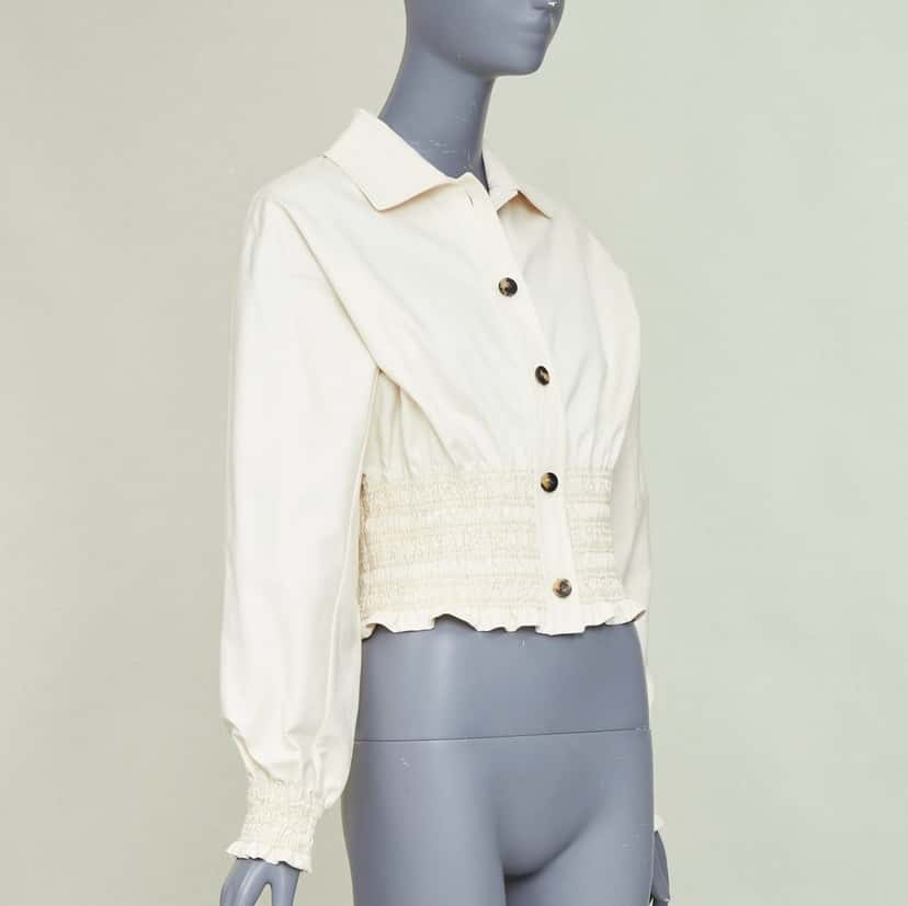 Hermes Product Beige Cotton Never worn, with tag - Model View