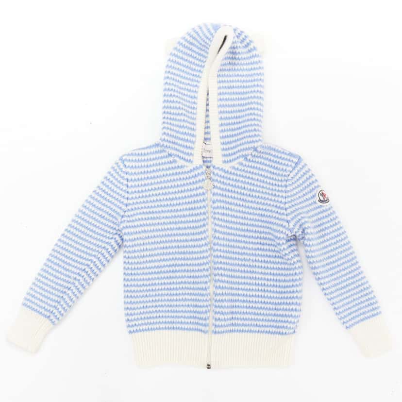 Moncler Enfant Kids Product Blue Wool Very good condition - Front View