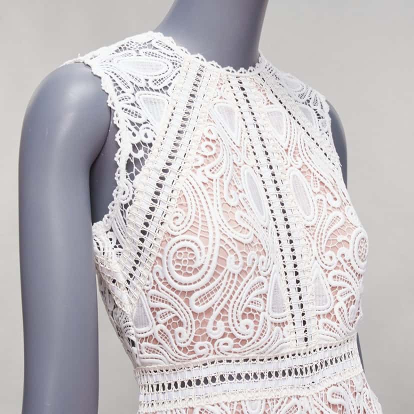 Alexis Makenna White Polyester Never worn, with tag - Back View