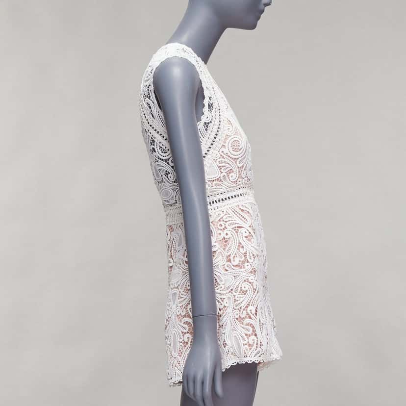 Alexis Makenna White Polyester Never worn, with tag - Model View