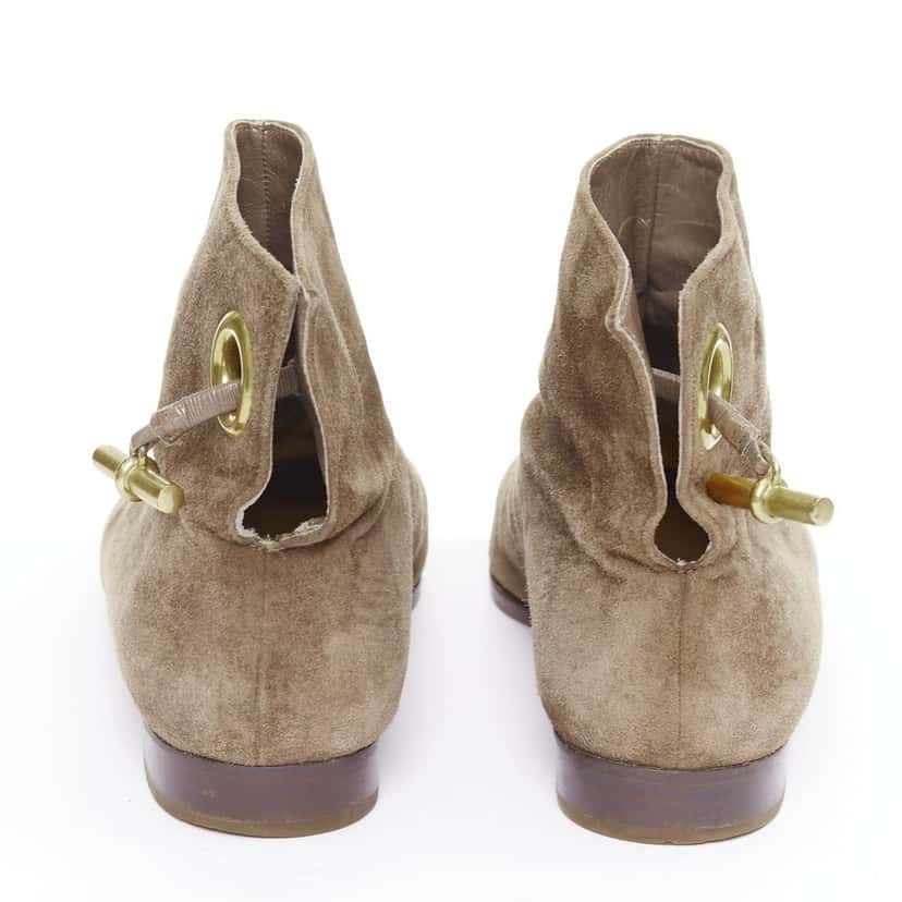 Hermes Product Brown Suede Fair condition - Box View