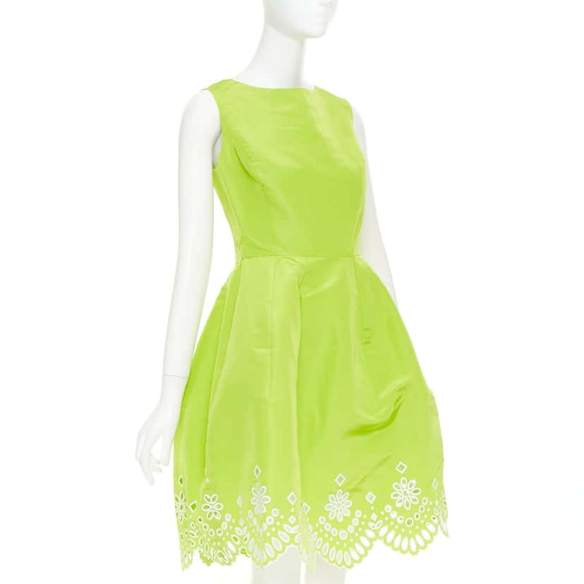 Oscar de la Renta Product Green Silk Very good condition - Inside View
