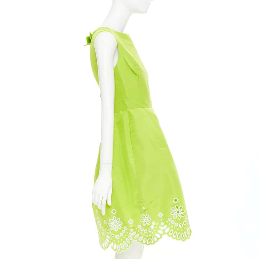 Oscar de la Renta Product Green Silk Very good condition - Model View