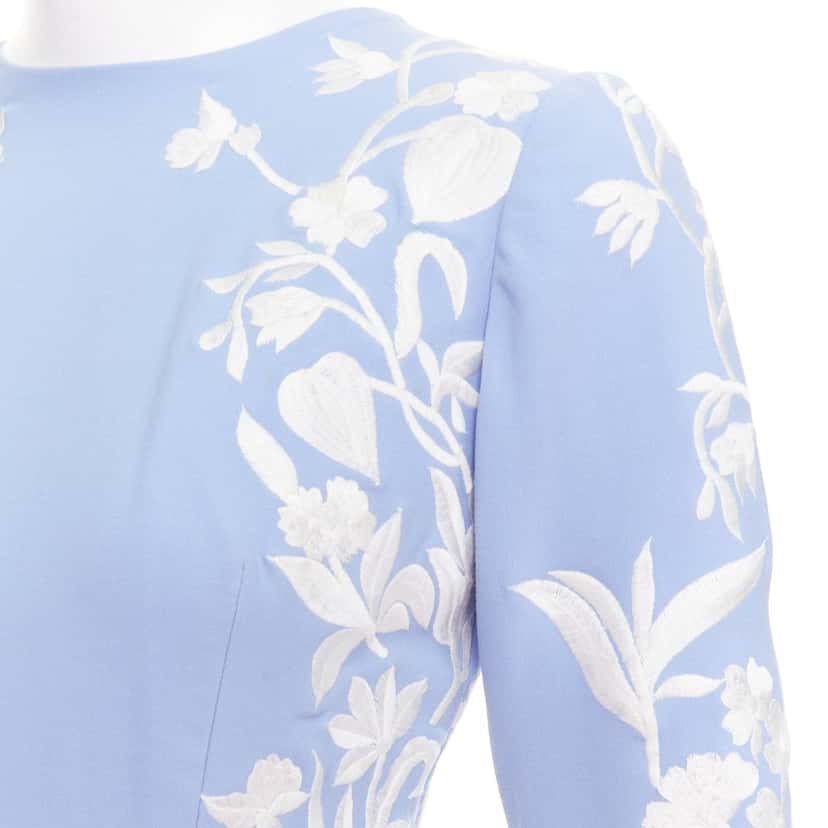 Oscar de la Renta Product Blue Wool Very good condition - Back View