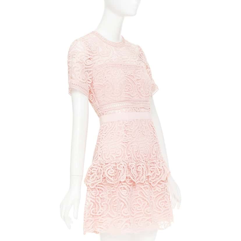 Self Portrait Abstract Guipure Pink Polyester Very good condition - Inside View