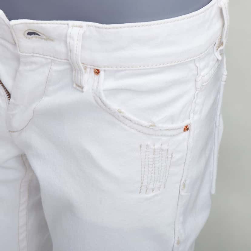 Isabel Marant White Rope Applique Jeans White Cotton Never worn - Back View