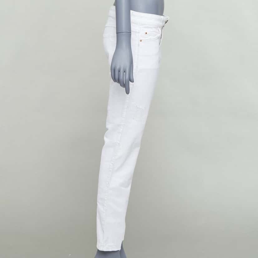 Isabel Marant White Rope Applique Jeans White Cotton Never worn - Model View